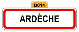 magnet départemental Ardèche cadeau souvenir personnalisé